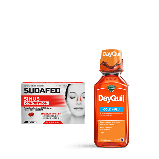 DayQuil and Sudafed products