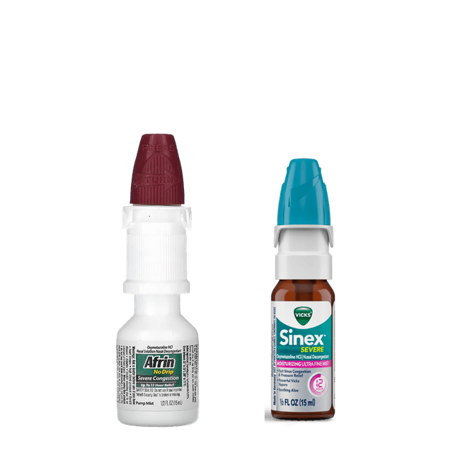 Afrin and Vicks Sinex products